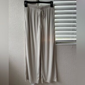 Japanese pleated high waisted pull on pants GU